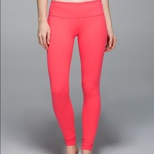 Lululemon Neon Salmon Wunder Unders